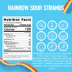 Rainbow Sour Strands - 5 Bags
