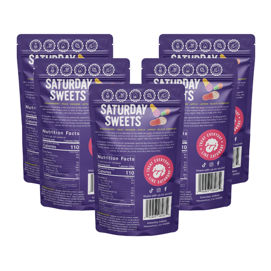 Mini Dummies 5 Bags Saturday Sweets